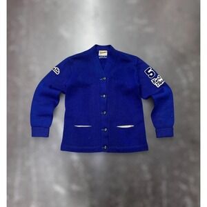 Vtg 1958 Kent Meridian Varsity S Letterman Cardigan Sportcraft Seattle Wool USA